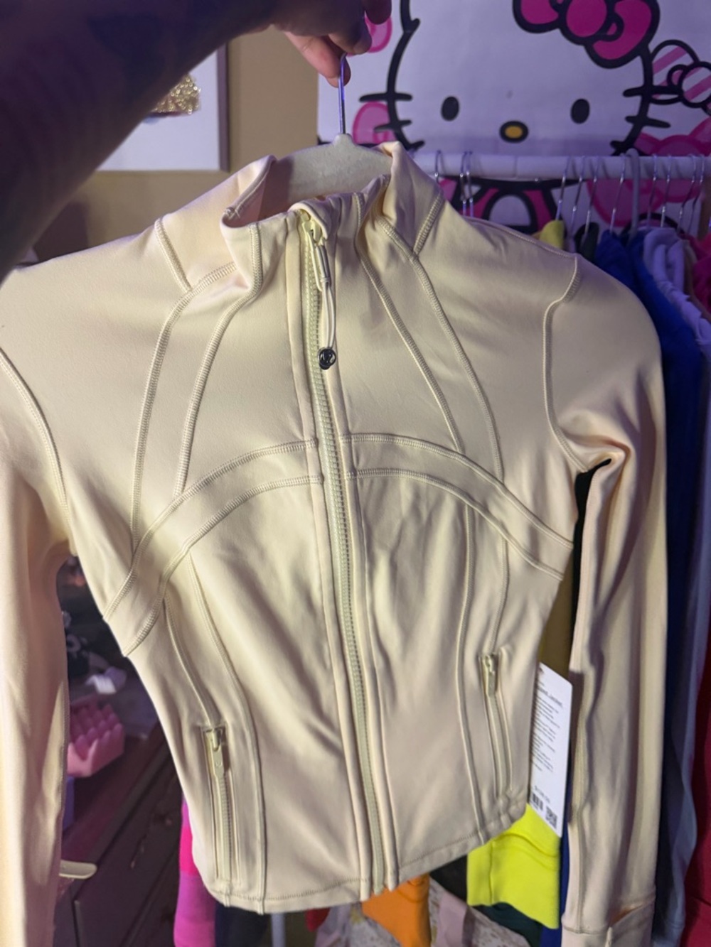Lululemon define jacket butter cream size 0